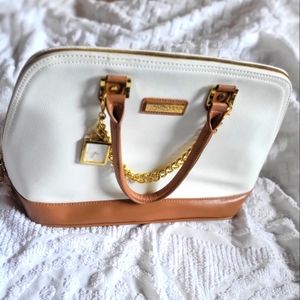 Joy & Iman | Leather bag | brown interior | gold hardware | Stopwatch